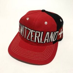 Vintage Adidas 1994 Switzerland World Cup Soccer Snapback Hat